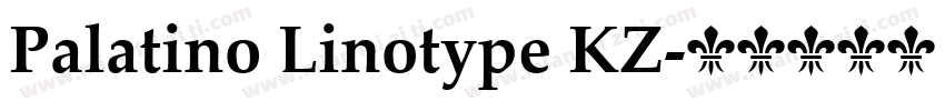 Palatino Linotype KZ字体转换
